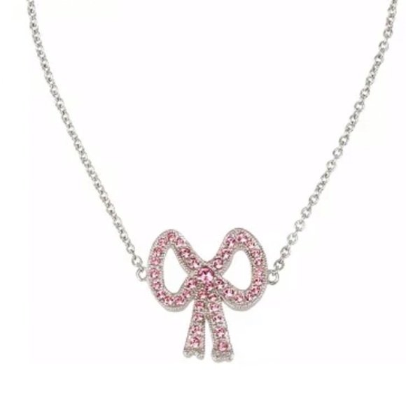 Coach Pave Pink Bow Slider Bracelet - Picture 2 of 5